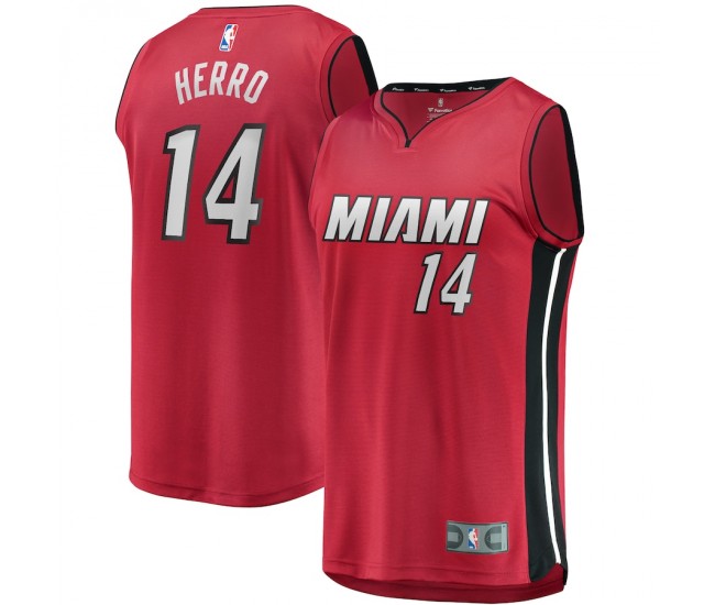 Miami Heat Tyler Herro Men's Fanatics Branded Red 2020/21 Fast Break Replica Jersey - Statement Edition