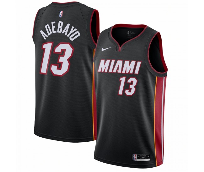 Miami Heat Bam Adebayo Men's Nike Black 2020/21 Swingman Jersey - Icon Edition