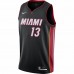 Miami Heat Bam Adebayo Men's Nike Black 2020/21 Swingman Jersey - Icon Edition