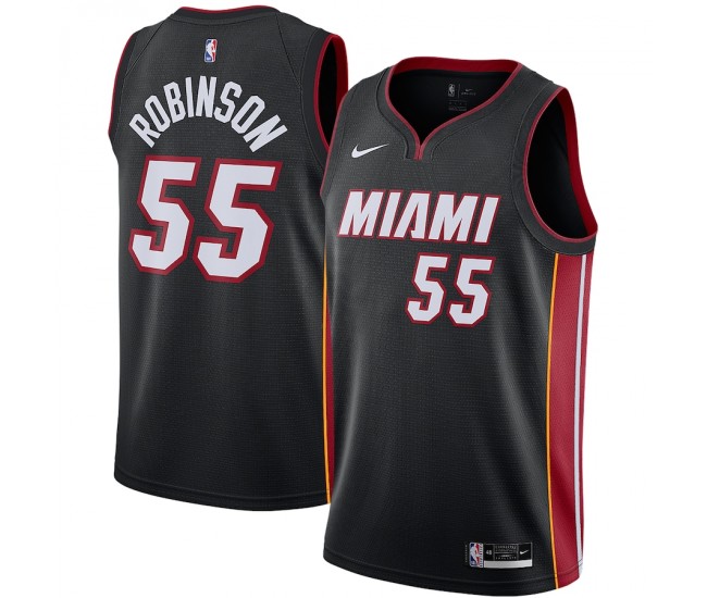 Miami Heat Duncan Robinson Men's Nike Black 2020/21 Swingman Jersey - Icon Edition