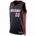 Miami Heat Men's Nike Black 2021/22 Diamond Swingman Custom Jersey - Icon Edition