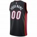 Miami Heat Men's Nike Black 2021/22 Diamond Swingman Custom Jersey - Icon Edition