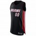 Miami Heat Men's Nike Black 2021/22 Diamond Swingman Authentic Custom Jersey - Icon Edition