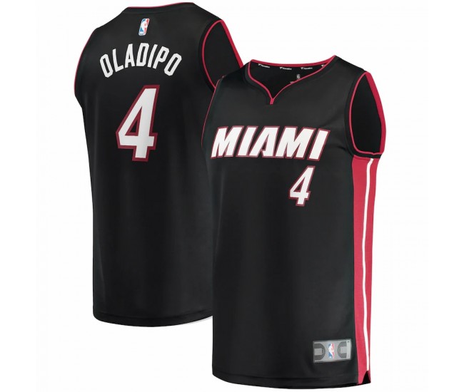 Miami Heat Victor Oladipo Men's Fanatics Branded Black 2020/21 Fast Break Road Replica Jersey - Icon Edition