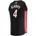 Miami Heat Victor Oladipo Men's Fanatics Branded Black 2020/21 Fast Break Road Replica Jersey - Icon Edition