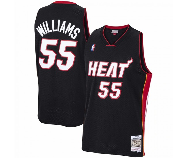 Miami Heat Jason Williams Men's Mitchell & Ness Black 2005-06 Hardwood Classics Swingman Jersey