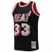 Miami Heat Alonzo Mourning Men's Mitchell & Ness Black 1996-97 Hardwood Classics NBA 75th Anniversary Diamond Swingman Jersey