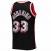 Miami Heat Alonzo Mourning Men's Mitchell & Ness Black 1996-97 Hardwood Classics NBA 75th Anniversary Diamond Swingman Jersey