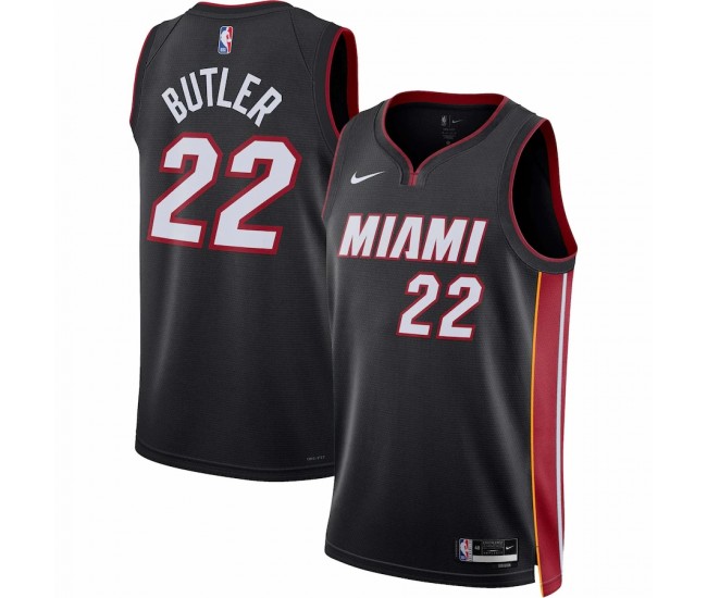 Miami Heat Jimmy Butler Men's Nike Black 2022/23 Swingman Jersey - Icon Edition