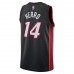 Miami Heat Herro Nike 2023 Men Swingman Icon Edition Jersey Black