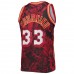 Miami Heat Alonzo Mourning Men's Mitchell & Ness Red Hardwood Classics 1996-97 Lunar New Year Swingman Jersey