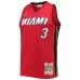 Miami Heat Dwyane Wade Men's Mitchell & Ness Red 2005-06 Hardwood Classics Swingman Jersey