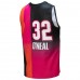 Miami Heat Shaquille O'Neal Men's Mitchell & Ness Pink/Black 2005/06 Hardwood Classics Fadeaway Swingman Player Jersey