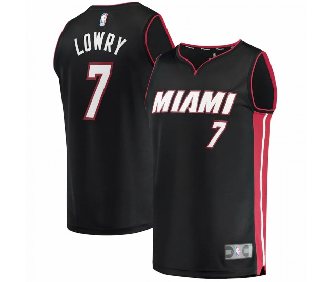 Miami Heat Kyle Lowry Men's Fanatics Branded Black 2021/22 Fast Break Replica Player Jersey - Icon Edition