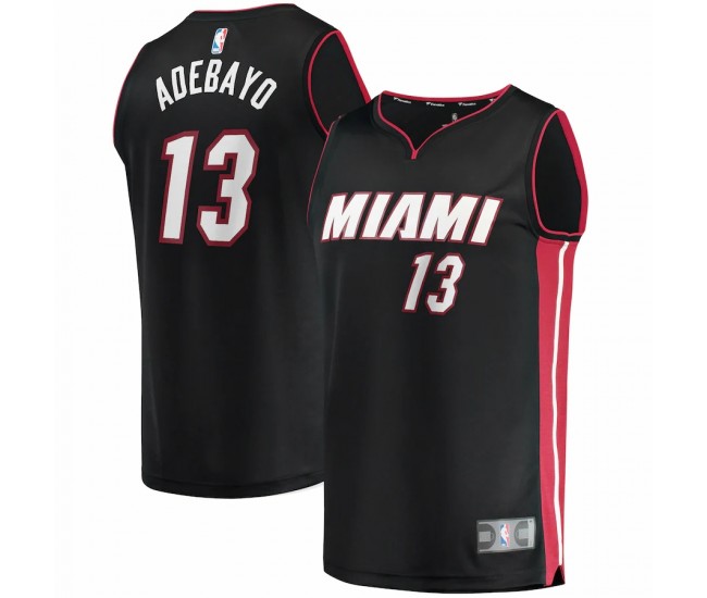 Miami Heat Bam Adebayo Men's Fanatics Branded Black 2021/22 Fast Break Replica Player Jersey - Icon Edition