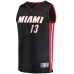 Miami Heat Bam Adebayo Men's Fanatics Branded Black 2021/22 Fast Break Replica Player Jersey - Icon Edition