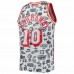 Miami Heat Tim Hardaway Men's Mitchell & Ness White 1996-97 Hardwood Classics Doodle Swingman Jersey