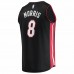 Miami Heat Markieff Morris Men's Fanatics Branded Black 2021/22 Fast Break Replica Jersey - Icon Editionsey