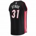 Miami Heat Max Strus Men's Fanatics Branded Black 2021/22 Fast Break Replica Jersey - Icon Edition