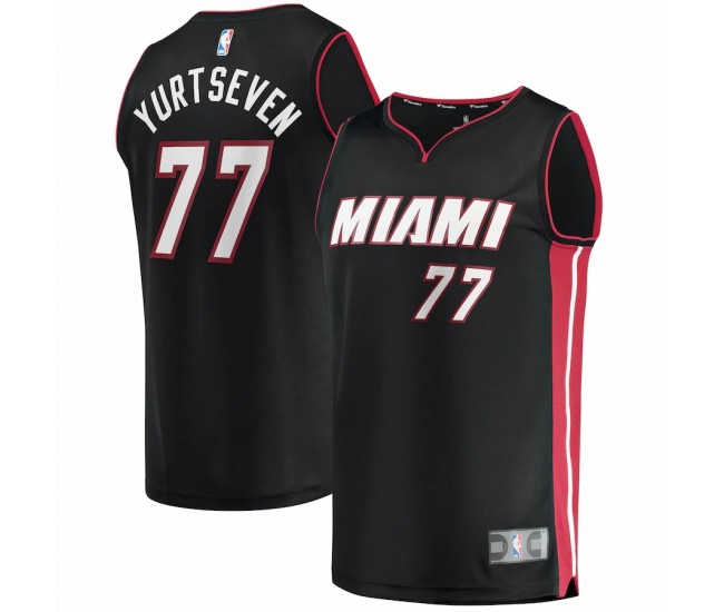 Miami Heat Omer Yurtseven Men's Fanatics Branded Black 2021/22 Fast Break Replica Jersey - Icon Edition