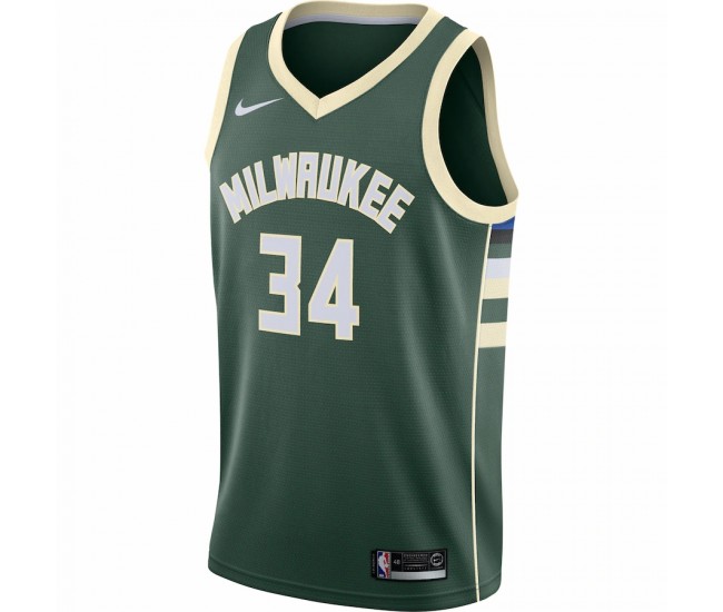 Milwaukee Bucks Giannis Antetokounmpo Men's Nike Green Swingman Jersey - Icon Edition