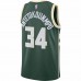 Milwaukee Bucks Giannis Antetokounmpo Men's Nike Green Swingman Jersey - Icon Edition