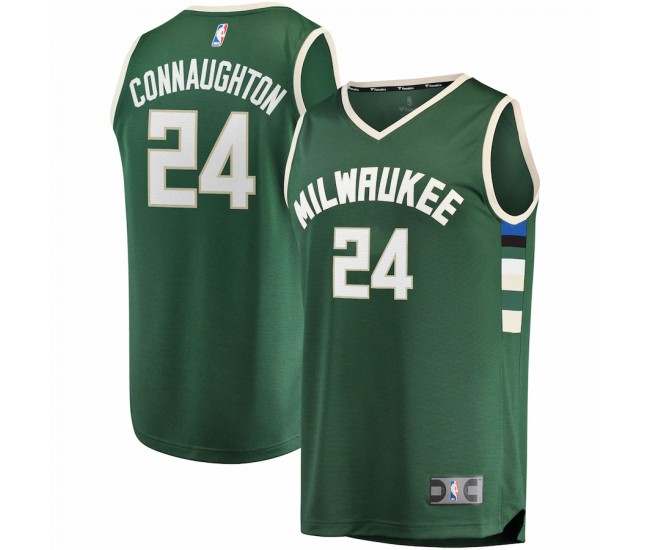 Milwaukee Bucks Pat Connaughton Men's Fanatics Branded Hunter Green Fast Break Replica Jersey - Icon Edition