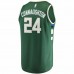 Milwaukee Bucks Pat Connaughton Men's Fanatics Branded Hunter Green Fast Break Replica Jersey - Icon Edition