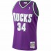 Milwaukee Bucks Ray Allen Men's Mitchell & Ness Purple Hardwood Classics 2000-01 Swingman Jersey