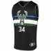 Milwaukee Bucks Giannis Antetokounmpo Men's Fanatics Branded Black Fast Break Team Replica Jersey - Statement Edition