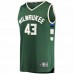 Milwaukee Bucks Thanasis Antetokounmpo Men's Fanatics Branded Hunter Green Fast Break Replica Player Jersey - Icon Edition