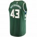 Milwaukee Bucks Thanasis Antetokounmpo Men's Fanatics Branded Hunter Green Fast Break Replica Player Jersey - Icon Edition