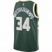 Milwaukee Bucks Giannis Antetokounmpo Men's Nike Green 2020/21 Swingman Jersey - Icon Edition