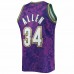 Milwaukee Bucks Ray Allen Men's Mitchell & Ness Purple Hardwood Classics 2000-01 Lunar New Year Swingman Jersey