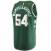 Milwaukee Bucks Sandro Mamukelashvili Men's Fanatics Branded Hunter Green 2021/22 Fast Break Replica Jersey - Icon Edition