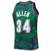 Milwaukee Bucks Ray Allen Men's Mitchell & Ness Green 1996-97 Hardwood Classics Marble Swingman Jersey