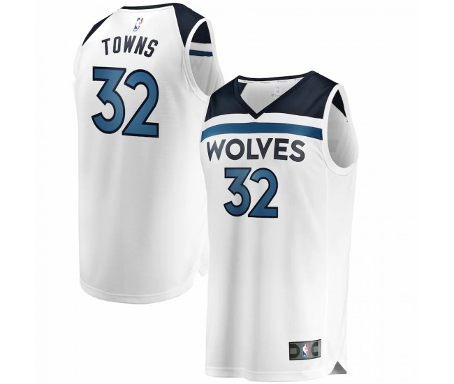 Minnesota Timberwolves Karl-Anthony Towns Men's Fanatics Branded White Fast Break Replica Jersey - Association Edition