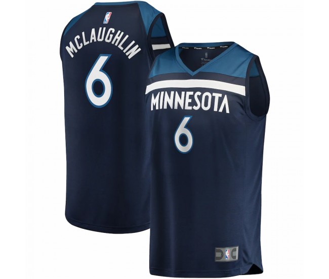 Minnesota Timberwolves Jordan McLaughlin Men's Fanatics Branded Navy Fast Break Player Jersey - Icon Edition