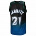 Minnesota Timberwolves Kevin Garnett Men's Mitchell & Ness Blue/Black 1997/98 Hardwood Classics Fadeaway Swingman Player Jersey