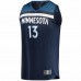 Minnesota Timberwolves Nathan Knight Men's Fanatics Branded Navy 2021/22 Fast Break Replica Jersey - Icon Edition