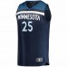 Minnesota Timberwolves McKinley Wright IV Men's Fanatics Branded Navy 2021/22 Fast Break Replica Jersey - Icon Edition