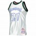 Minnesota Timberwolves Kevin Garnett Men's Mitchell & Ness Platinum 1997-98 Hardwood Classics 75th Anniversary Swingman Jersey