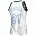 Minnesota Timberwolves Kevin Garnett Men's Mitchell & Ness Platinum 1997-98 Hardwood Classics 75th Anniversary Swingman Jersey