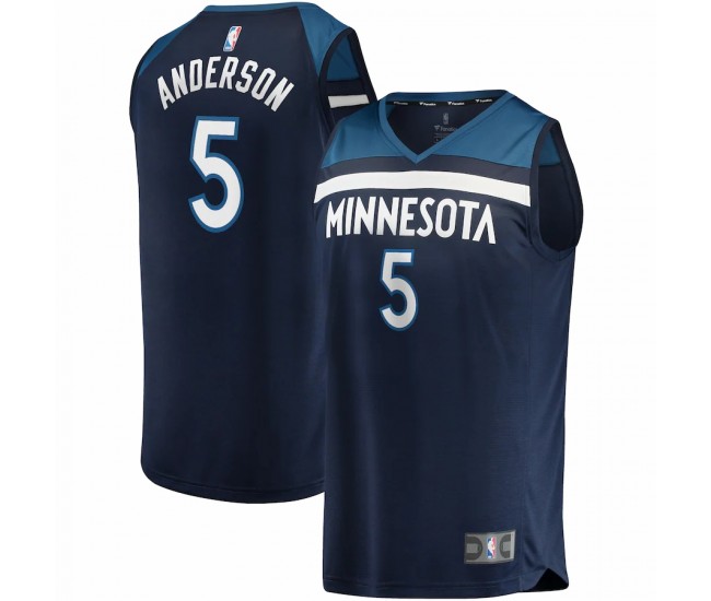 Minnesota Timberwolves Kyle Anderson Men's Fanatics Branded Navy Fast Break Replica Jersey - Icon Edition