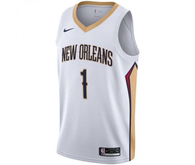 New Orleans Pelicans Zion Williamson Men's Nike White 2019/2020 Swingman Jersey - Association Edition