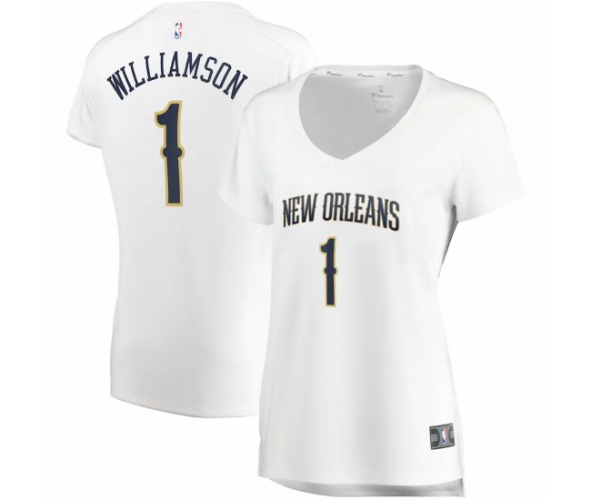 Women's New Orleans Pelicans Zion Williamson Fanatics Branded White Fast Break Replica Jersey - Association Edition