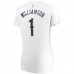 Women's New Orleans Pelicans Zion Williamson Fanatics Branded White Fast Break Replica Jersey - Association Edition