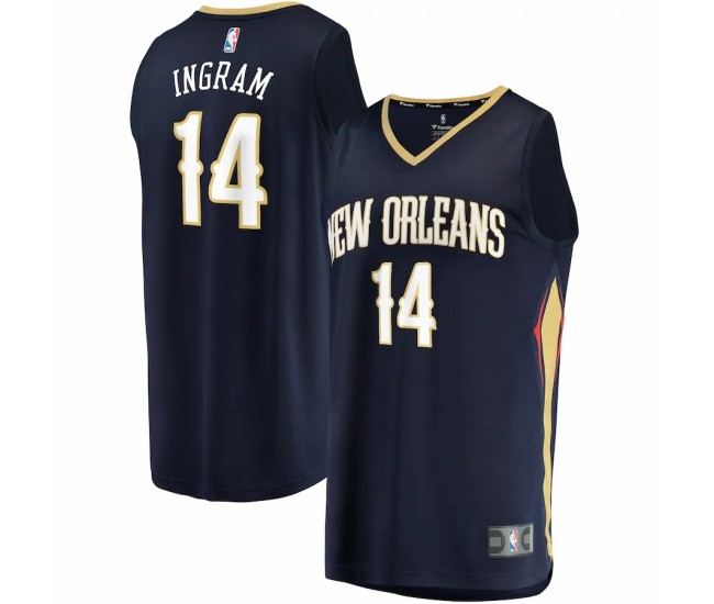 New Orleans Pelicans Brandon Ingram Men's Fanatics Branded Navy Fast Break Replica Jersey - Icon Edition