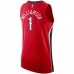 New Orleans Pelicans Zion Williamson Men's Nike Red Authentic Player Jersey - Statement Edition