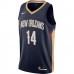 New Orleans Pelicans Brandon Ingram Men's Nike Navy 2020/21 Swingman Jersey - Icon Edition